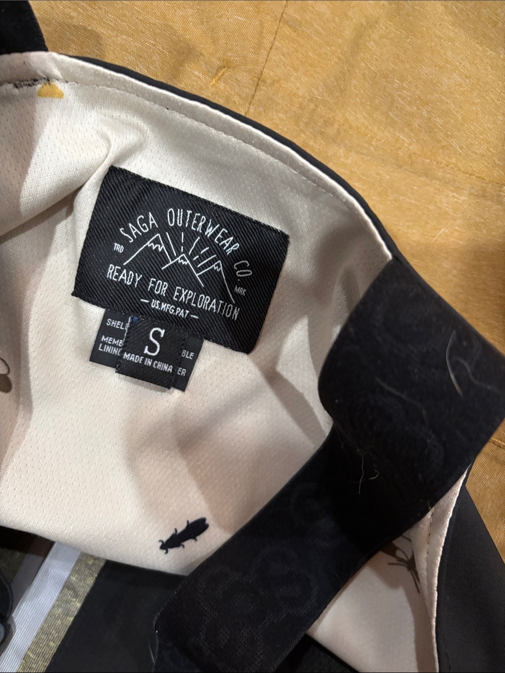 Women’s Ski Bib Overalls in Tan - Weather-Resistant Snow Pants - Picture 3 of 3